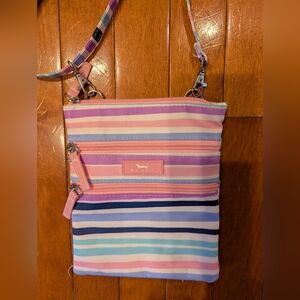 Scout Pink Multi Striped Crossbody Bag